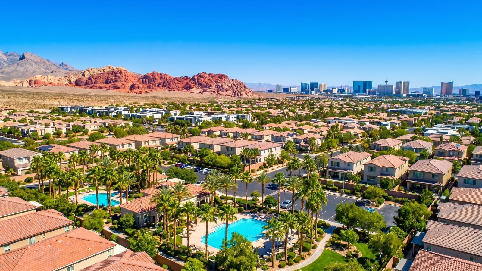 Berkley Square, Las Vegas — historic 1955 cultural-landmark neighborhood with mid-century ranch-style homes on mature tree-lined streets