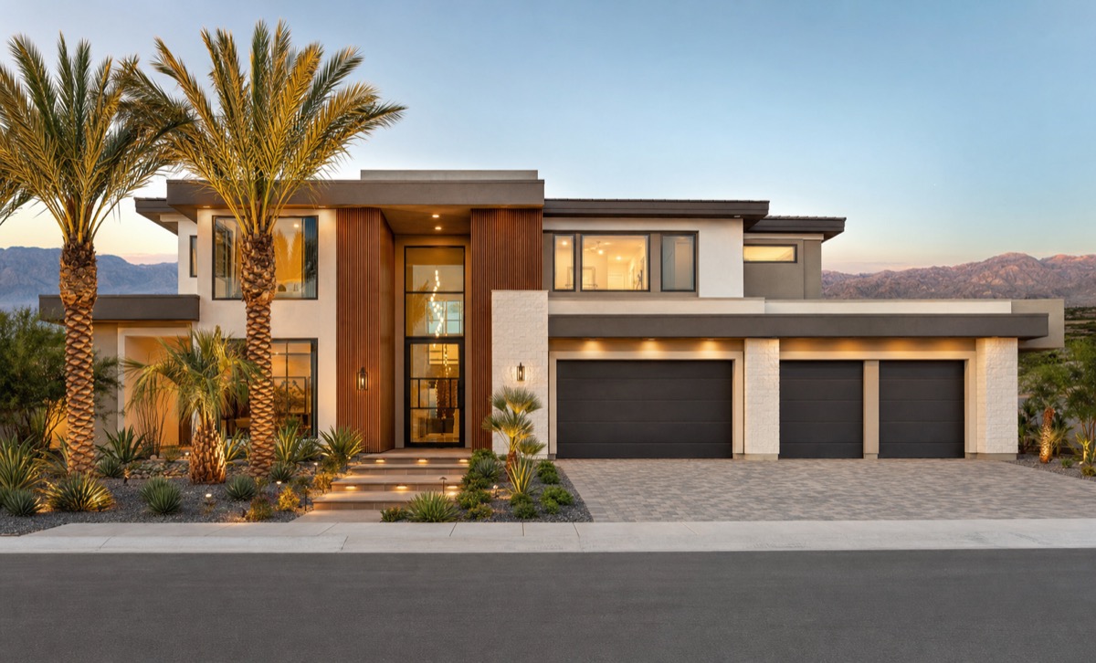Cadence master plan in Henderson — production-builder community with extensive Lennar NextGen inventory, showing rooflines of multi-generational floor-plan homes and the community parks and amenities that draw multi-gen buyers